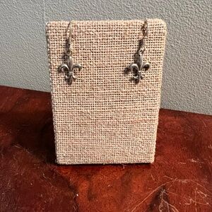Silver Fleur-de-Lis Earrings